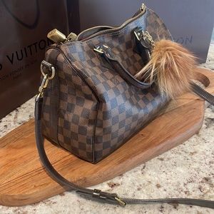 LOUIS VUITTON SPEEDY BANDOULIERE 30 DAMIER EBENE